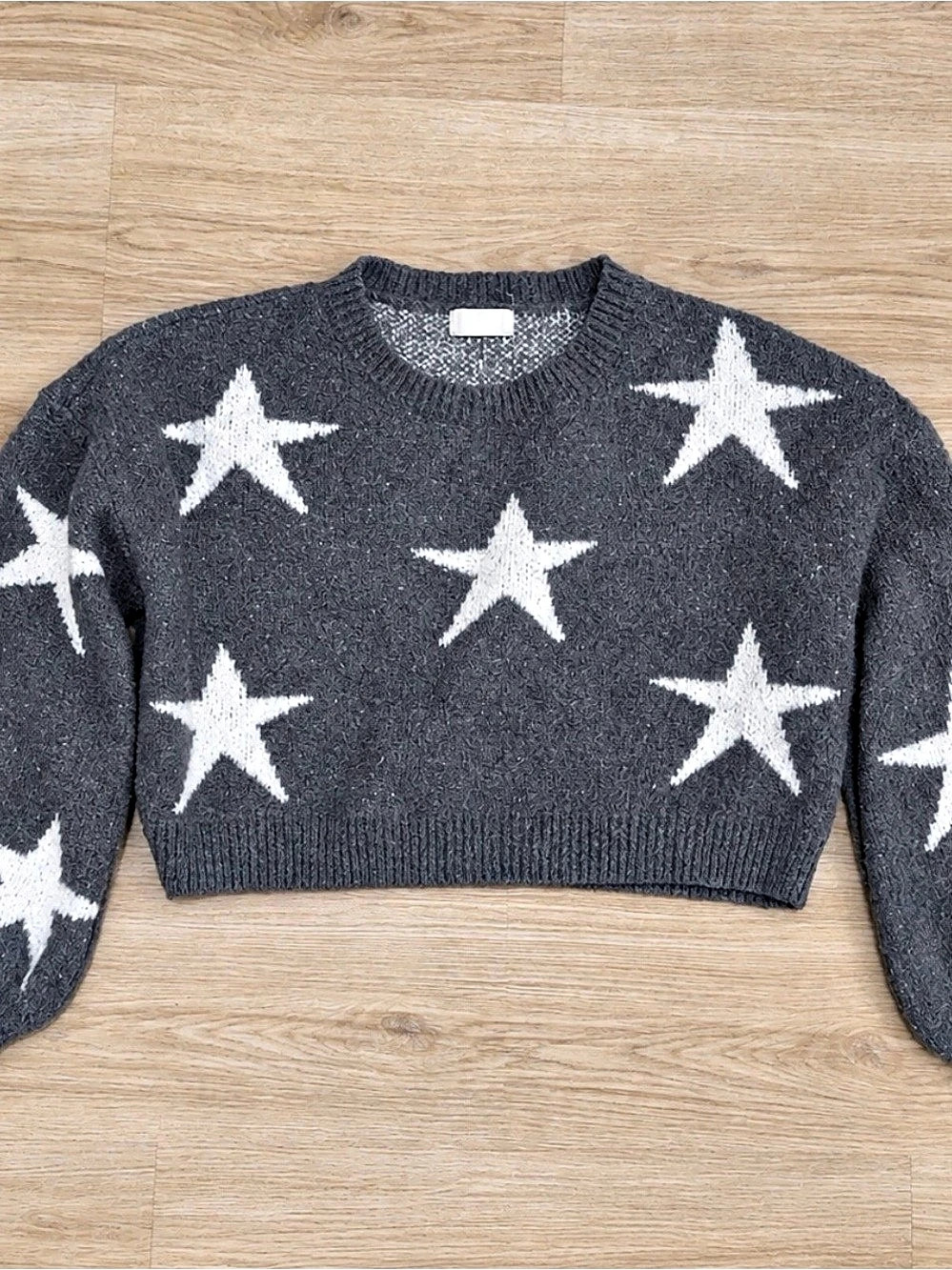 Altar'd State Star Print Crewneck Sweater XS